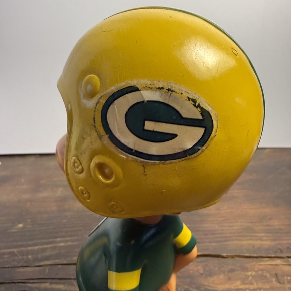 Sports Specialties 1975 Bobblehead Green Bay Packers NFL Football Nodder Vintage - Picture 14 of 16